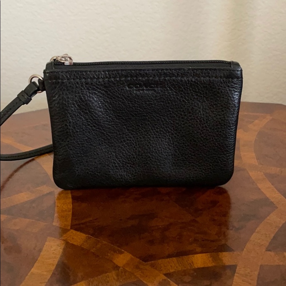 COACH small black wristlet